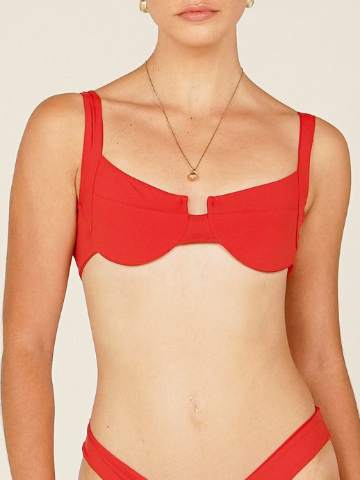 Top Biquíni Ibiza Vermelho UV 50+ - panou.br